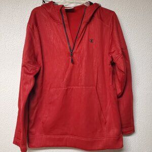Mens Champion Elite Pullover 1/4 Zip Hoodie with Two Front Topics Size Medium
